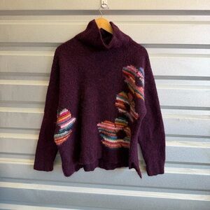 Amano flower stripe sweater